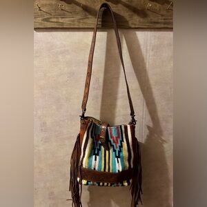 American Darling Crossbody Bag with fringe- Multicolor